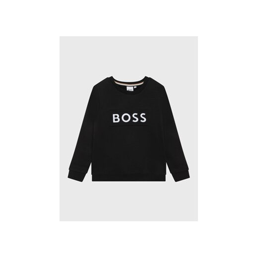Boss Bluza J25M51 D Czarny Regular Fit ze sklepu MODIVO w kategorii Bluzy chłopięce - zdjęcie 168553332