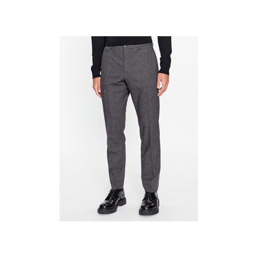Boss Spodnie materiałowe 50502469 Szary Slim Fit ze sklepu MODIVO w kategorii Spodnie męskie - zdjęcie 168553414