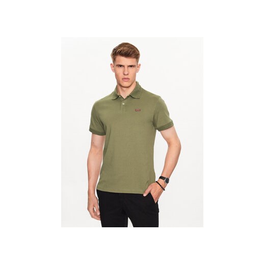 Guess Polo Nolan M3YP66 KBL51 Zielony Slim Fit ze sklepu MODIVO w kategorii T-shirty męskie - zdjęcie 168553430