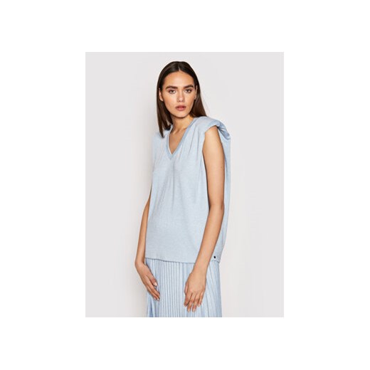 Nissa Bluzka TOP12143 Niebieski Regular Fit Nissa 38 wyprzedaż MODIVO