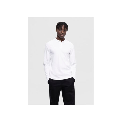 Selected Homme Polo 16090424 Biały Slim Fit ze sklepu MODIVO w kategorii T-shirty męskie - zdjęcie 168553591