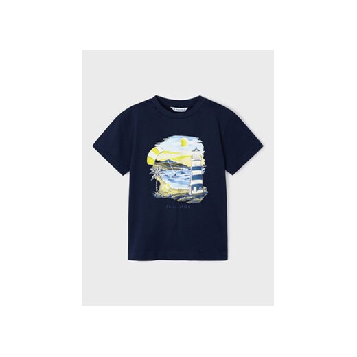 Mayoral T-Shirt 3023 Granatowy Regular Fit ze sklepu MODIVO w kategorii T-shirty chłopięce - zdjęcie 168553890