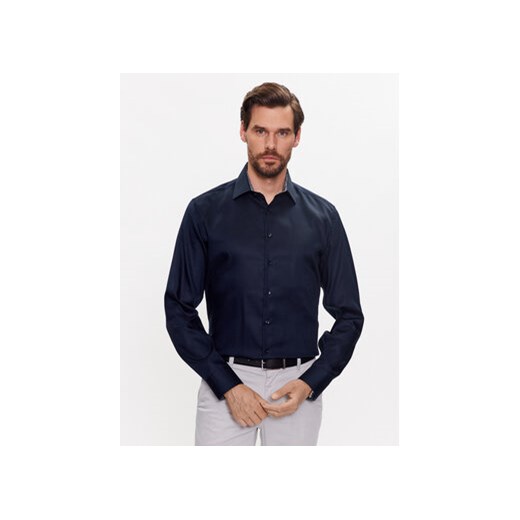 Seidensticker Koszula 01.640780 Granatowy Slim Fit ze sklepu MODIVO w kategorii Koszule męskie - zdjęcie 168554000