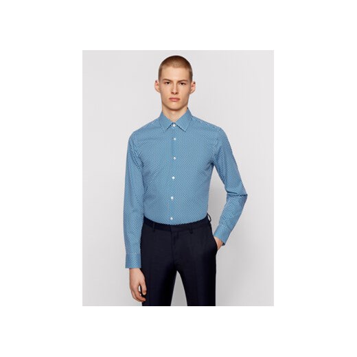 Boss Koszula Jango 50451566 Niebieski Slim Fit ze sklepu MODIVO w kategorii Koszule męskie - zdjęcie 168554104
