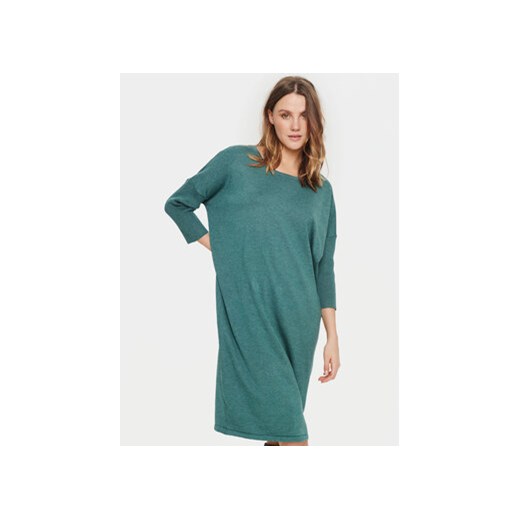 Saint Tropez Sukienka dzianinowa 30512181 Zielony Casual Fit ze sklepu MODIVO w kategorii Sukienki - zdjęcie 168554154