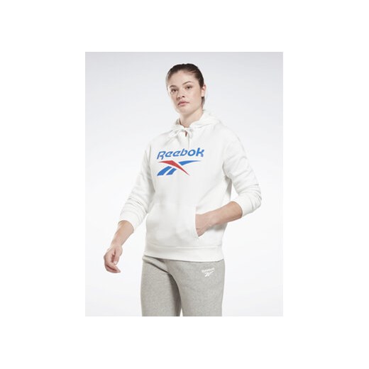 Reebok Bluza Identity Big Logo H54749 Biały Loose Fit ze sklepu MODIVO w kategorii Bluzy damskie - zdjęcie 168554353