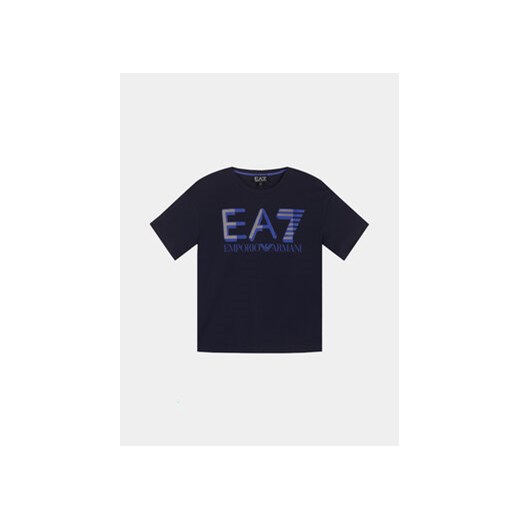 EA7 Emporio Armani T-Shirt 6RBT58 BJ02Z 1554 Granatowy Regular Fit 10Y promocja MODIVO