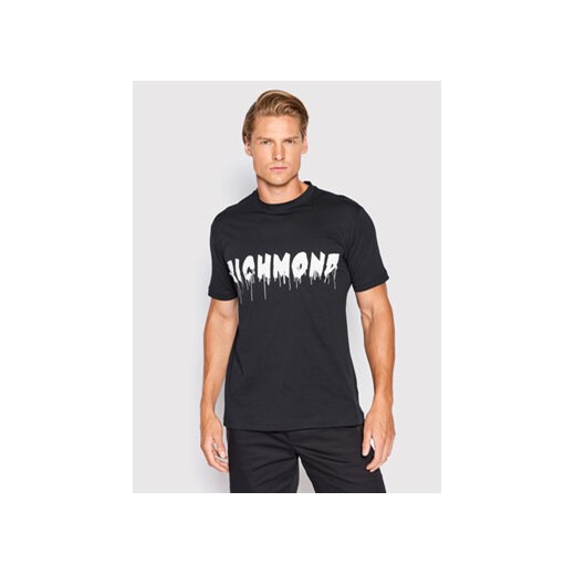 John Richmond T-Shirt RMA22074TS Czarny Regular Fit John Richmond XL promocja MODIVO