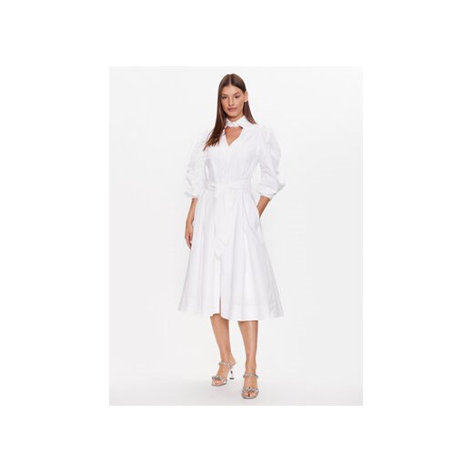 KARL LAGERFELD Sukienka koszulowa 231W1304 Biały Regular Fit ze sklepu MODIVO w kategorii Sukienki - zdjęcie 168554981