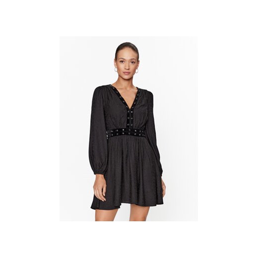 Guess Sukienka codzienna W3BK85 WFR72 Czarny Regular Fit ze sklepu MODIVO w kategorii Sukienki - zdjęcie 168555003
