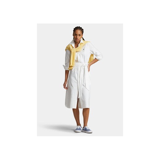 Polo Ralph Lauren Sukienka koszulowa N Cory Dr 211928804001 Biały Straight Fit ze sklepu MODIVO w kategorii Sukienki - zdjęcie 168555070