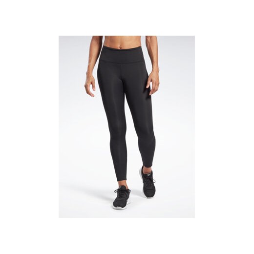 Reebok Legginsy Lux Perform High-Rise Leggings HS7777 Czarny ze sklepu MODIVO w kategorii Spodnie damskie - zdjęcie 168555420