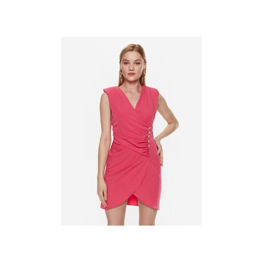 ViCOLO Sukienka koktajlowa TE0106 Różowy Regular Fit ze sklepu MODIVO w kategorii Sukienki - zdjęcie 168555432