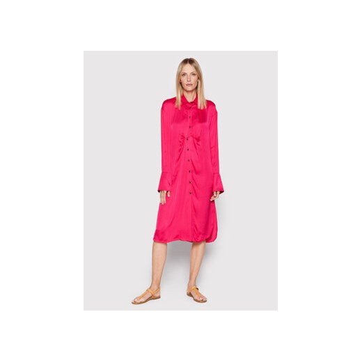 Herskind Sukienka koszulowa Barba 4422370 Różowy Oversize ze sklepu MODIVO w kategorii Sukienki - zdjęcie 168555604