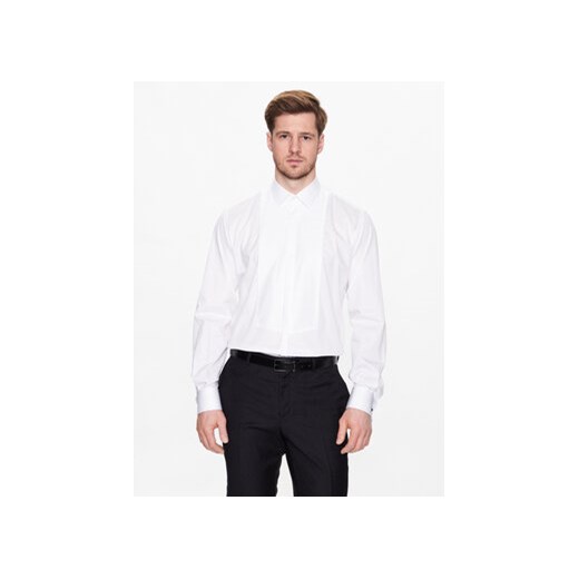 KARL LAGERFELD Koszula 605127 532699 Biały Regular Fit ze sklepu MODIVO w kategorii Koszule męskie - zdjęcie 168557292