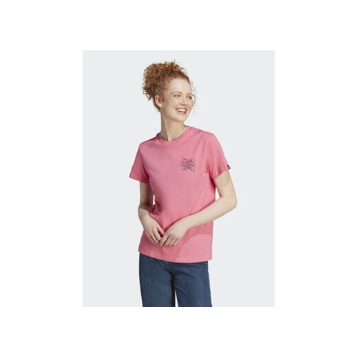 adidas T-Shirt II6077 Różowy ze sklepu MODIVO w kategorii Bluzki damskie - zdjęcie 168557641