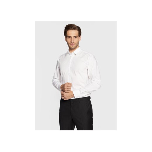 Hugo Koszula Elisha02 50479396 Biały Extra Slim Fit ze sklepu MODIVO w kategorii Koszule męskie - zdjęcie 168557753