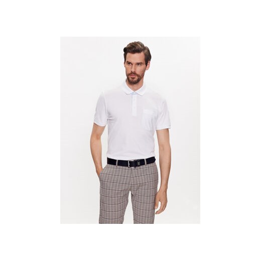 Pierre Cardin Polo 20504/000/2030 Biały Regular Fit ze sklepu MODIVO w kategorii T-shirty męskie - zdjęcie 168557870