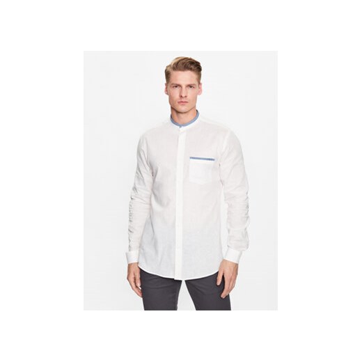Lindbergh Koszula 30-203416 Biały Slim Fit ze sklepu MODIVO w kategorii Koszule męskie - zdjęcie 168557981