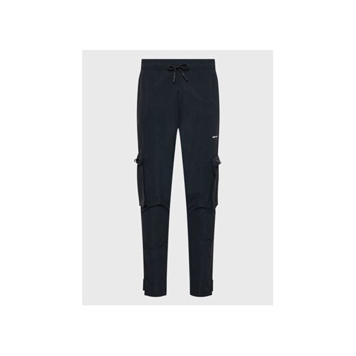 Night Addict Spodnie dresowe MTR-NAAPOLLO Czarny Regular Fit ze sklepu MODIVO w kategorii Spodnie męskie - zdjęcie 168558350
