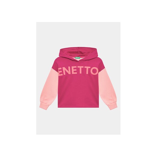 United Colors Of Benetton Bluza 3J68C202L Różowy Regular Fit ze sklepu MODIVO w kategorii Bluzy dziewczęce - zdjęcie 168558414
