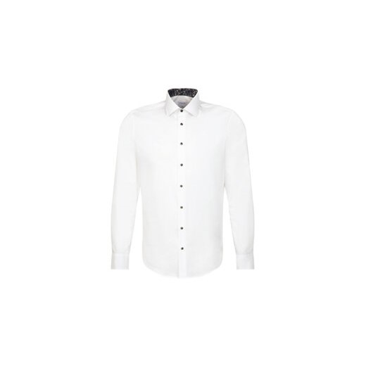 Seidensticker Koszula 01.642970 Biały Slim Fit ze sklepu MODIVO w kategorii Koszule męskie - zdjęcie 168558633