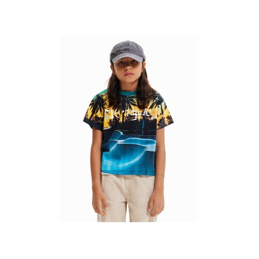 Desigual T-Shirt 23SBTK15 Granatowy Regular Fit ze sklepu MODIVO w kategorii Bluzki dziewczęce - zdjęcie 168558703