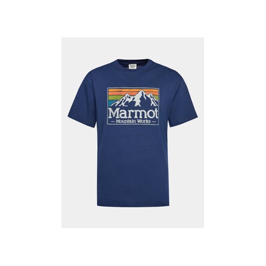 Marmot T-Shirt MMW Gradient M14823 Niebieski Regular Fit ze sklepu MODIVO w kategorii T-shirty męskie - zdjęcie 168558750