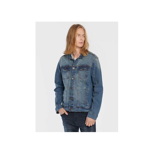 Blend Kurtka jeansowa Naril 20710737 Niebieski Regular Fit ze sklepu MODIVO w kategorii Kurtki męskie - zdjęcie 168558850