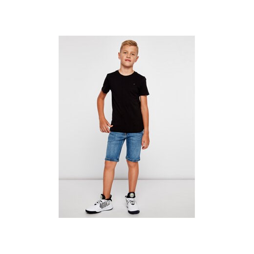 Tommy Hilfiger T-Shirt KB0KB04140 Czarny Regular Fit ze sklepu MODIVO w kategorii T-shirty chłopięce - zdjęcie 168558853