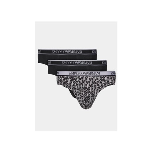 Emporio Armani Underwear Komplet 3 par slipów 112132 4R717 35421 Czarny ze sklepu MODIVO w kategorii Majtki męskie - zdjęcie 168559081