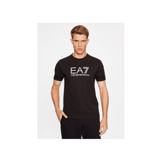 EA7 Emporio Armani T-Shirt 6RPT37 PJ3BZ 1200 Czarny Regular Fit ze sklepu MODIVO w kategorii T-shirty męskie - zdjęcie 168559090