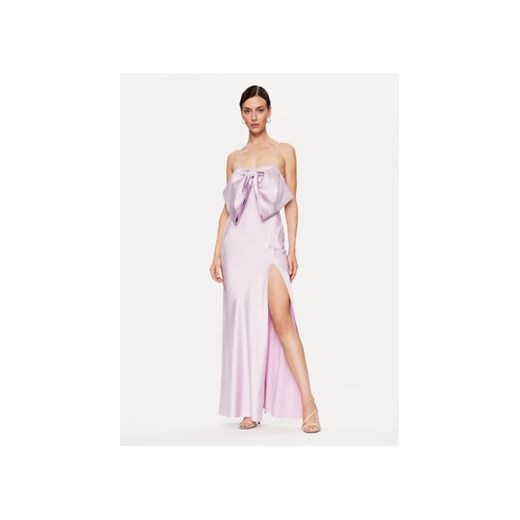 Pinko Sukienka wieczorowa Isotono 101658 Z345 Fioletowy Regular Fit ze sklepu MODIVO w kategorii Sukienki - zdjęcie 168559110