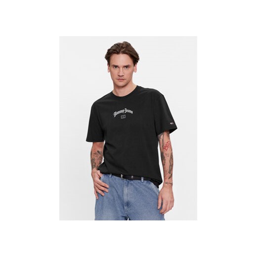 Tommy Jeans T-Shirt Grunge Arch Center DM0DM17720 Czarny Classic Fit ze sklepu MODIVO w kategorii T-shirty męskie - zdjęcie 168559161