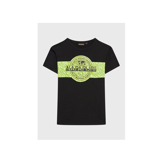 Napapijri T-Shirt S-Pinzon NP0A4H2Z M Czarny Regular Fit ze sklepu MODIVO w kategorii T-shirty chłopięce - zdjęcie 168559200