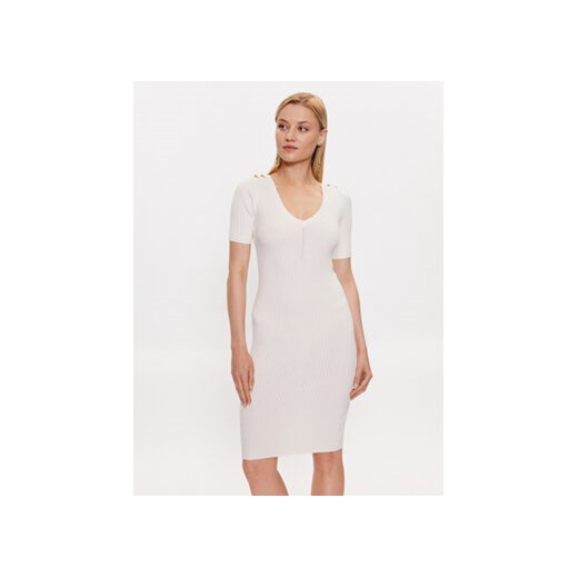 Marciano Guess Sukienka dzianinowa 3YGK01 5613Z Biały Bodycon Fit ze sklepu MODIVO w kategorii Sukienki - zdjęcie 168559384