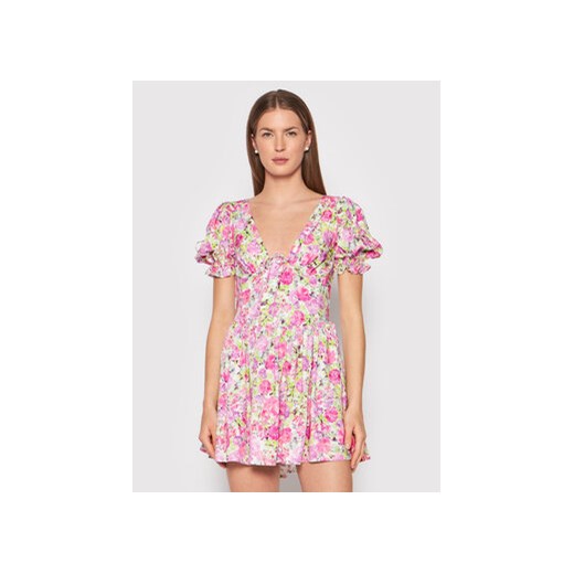 For Love & Lemons Sukienka letnia CD2599 Różowy Regular Fit ze sklepu MODIVO w kategorii Sukienki - zdjęcie 168559521