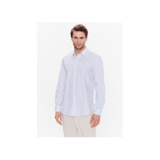United Colors Of Benetton Koszula 58Z2UQ00W Biały Regular Fit ze sklepu MODIVO w kategorii Koszule męskie - zdjęcie 168560001