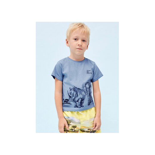 Mayoral T-Shirt 3011 Niebieski Regular Fit ze sklepu MODIVO w kategorii T-shirty chłopięce - zdjęcie 168560400