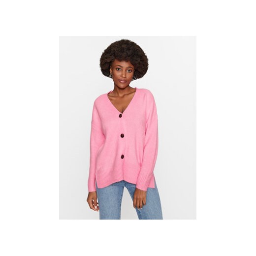 Vero Moda Kardigan 10291670 Różowy Regular Fit ze sklepu MODIVO w kategorii Swetry damskie - zdjęcie 168560471