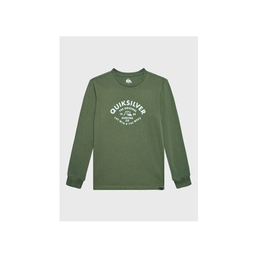 Quiksilver Bluzka Script Talk EQBZT04514 Zielony Regular Fit ze sklepu MODIVO w kategorii T-shirty chłopięce - zdjęcie 168560630