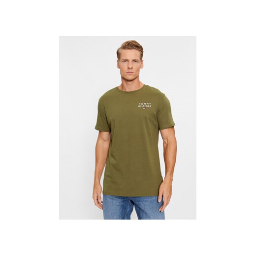 Tommy Hilfiger T-Shirt UM0UM02916 Zielony Regular Fit ze sklepu MODIVO w kategorii T-shirty męskie - zdjęcie 168560684