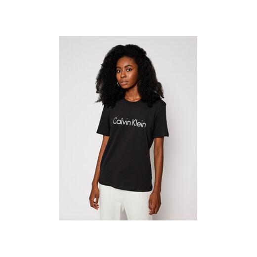Calvin Klein Underwear T-Shirt 000QS61105E Czarny Regular Fit ze sklepu MODIVO w kategorii Bluzki damskie - zdjęcie 168560942
