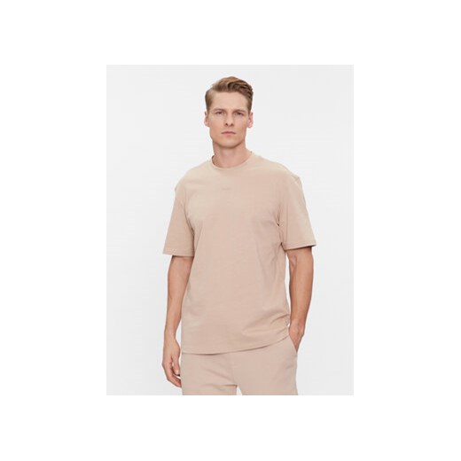 Hugo T-Shirt Dapolino 50488330 Beżowy Relaxed Fit ze sklepu MODIVO w kategorii T-shirty męskie - zdjęcie 168561034