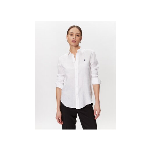 Polo Ralph Lauren Koszula 211920516006 Biały Relaxed Fit ze sklepu MODIVO w kategorii Koszule damskie - zdjęcie 168561044