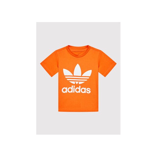 adidas T-Shirt Trefoil HK7514 Pomarańczowy Regular Fit ze sklepu MODIVO w kategorii Koszulki niemowlęce - zdjęcie 168561171