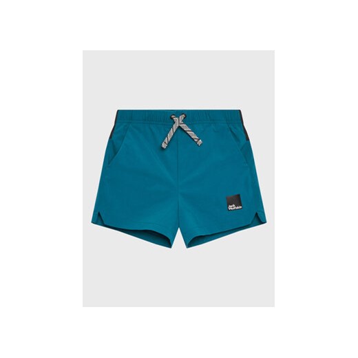 Jack Wolfskin Szorty materiałowe Teen 1609871 Niebieski Regular Fit ze sklepu MODIVO w kategorii Spodenki chłopięce - zdjęcie 168561384
