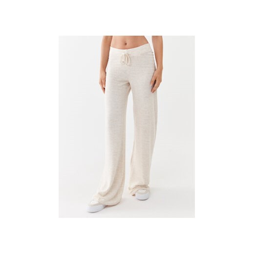 ONLY Spodnie dzianinowe 15294501 Beżowy Wide Leg ze sklepu MODIVO w kategorii Spodnie damskie - zdjęcie 168561404