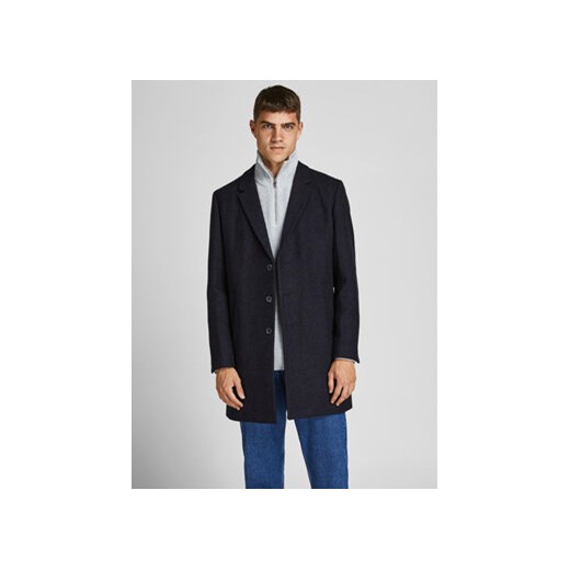 Jack&Jones Płaszcz wełniany Emoulder 12171374 Czarny Regular Fit ze sklepu MODIVO w kategorii Płaszcze męskie - zdjęcie 168561702