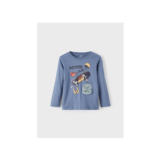 NAME IT Bluzka 13205201 Granatowy Regular Fit ze sklepu MODIVO w kategorii T-shirty chłopięce - zdjęcie 168562502